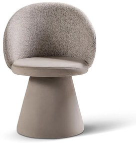 Bézs bársony fotel Inez – Micadoni