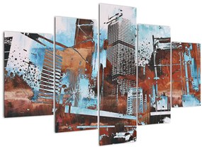 Kép - felhőkarcolók (150x105 cm)