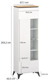 Vitrin Vejares 1 (fehér + evoke tölgy) . 1116986