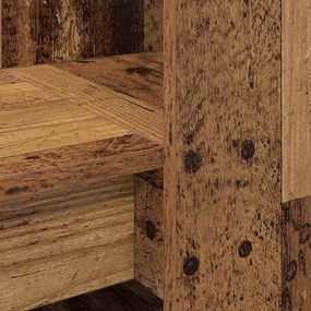 Asztal polcokkal tárolóval Öreg fa 122 x 67 x 145 cm Faanyag