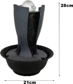 Asztali LED szökőkút kövekkel