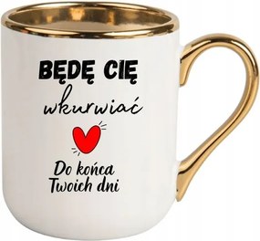 Bögre Fehér Elegáns Vicces Valentin Napi Ajándék Az Életed Végéig