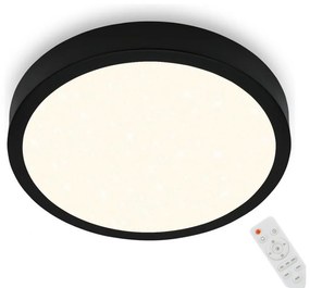 Briloner 3704-015- LED Dimmelhető mennyezeti lámpa RUNA LED/22W/230V fekete +  távirányító 3704-015