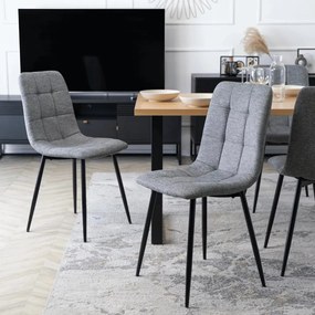 Szürke Szövet Étkezőszék. PERU 2 Belföldi Raktárról