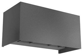 Redo 90302 - LED kültéri fali lámpatest VARY 4xLED/5W/230V IP54 antracit