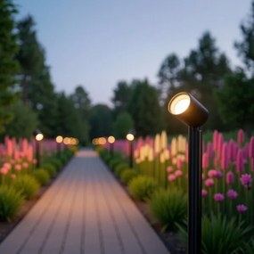 Zuma Line SJ14402 - Kültéri lámpa NOCTURNE 1xGU10/35W/230V IP65 fekete