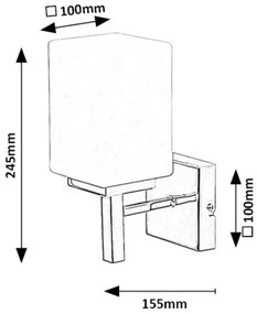 Rabalux 71059 - Fürdőszobai fali lámpa ZENKAI 1xE14/10W/230V IP44 króm