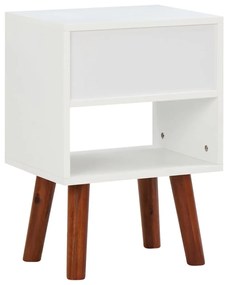 2 db tömör akácfa éjjeliszekrény 40 x 30 x 57 cm