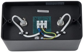 Design felületre szerelt spotlámpa fekete GU10 70mm 2-lámpás forgatható és dönthető - Vox