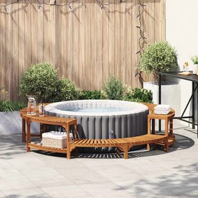 Jakuzzi Környezet Barna Ø255 x 55,5 cm Tömör Akácfa
