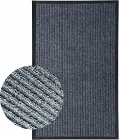 Lábtörlő Cipőajtó Alá 90x150 CM Szürke-fekete Akció