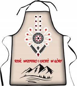 Konyhai kötény ajándék nyomtatott konyhai kötény Gyere a hegyekbe