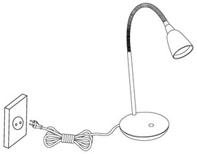 Eglo 93078 - LED asztali lámpa DURENGO 1xLED/3W/230V