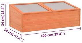 fa melegház 100 x 50 x 34 cm