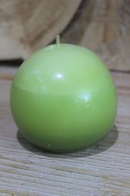 Zöld gömb alakú illatgyertya 9cm