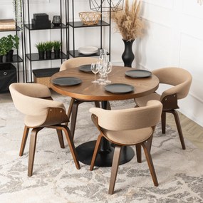 Elegáns Étkezőszék Bézs/Dió Színben. GARY 2