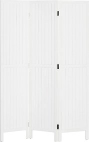 HOMCOM 3-panelos Összecsukható Szobakülönítő 120x1.8x170 cm Nappali, Hálószoba, Iroda Stílusos Fehér | Aosom