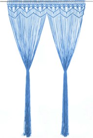 vidaXL makramé pamutfüggöny 140 x 240 cm