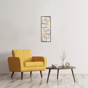 Fém fali dekoráció, 74×28 cm – TR891TNL1839