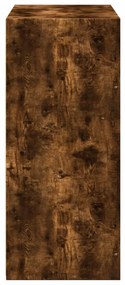füstös tölgy színű szerelt fa tálalószekrény 70 x 41 x 93 cm