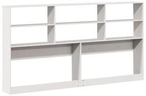 fehér tömör fenyőfa fejtámla tárolóval 200 cm