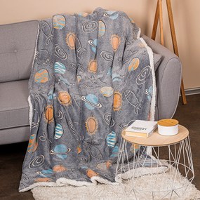 4Home Planetarium gyapjú hatású pléd, 150 x 200 cm