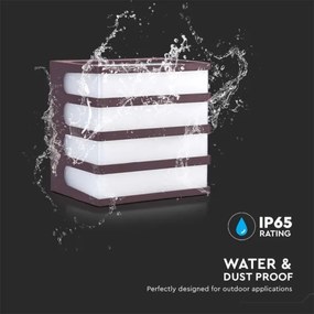 LED Kültéri fali lámpa LED/8W/230V IP65 4000K barna