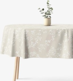 Goldea ovális teflonos terítő - indás növények 140 x 220 cm