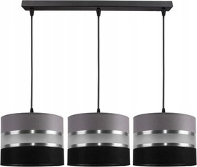 Mennyezeti Lámpa Csillár Lámpabúra Gala Szürke-fekete