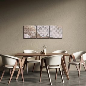 Kép - Téglafal (órával) (90x30 cm)