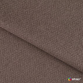 Barna kárpitozott ágyneműtartós franciaágy ágyráccsal 140x200 cm Carilla – ELTAP