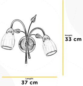 ONLI - Fali lámpa LILIANA 2xE14/6W/230V