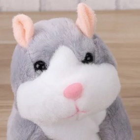 Interaktív beszélő hörcsög - szürke