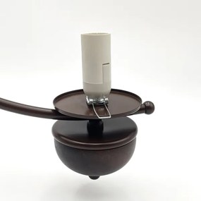 Brilagi - LED lánc csillár COTTAGE 5xE14/40W/230V tölgy/fehér