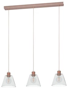 Eglo 43632 - Csillár zsinóron COPLEY 3xE27/40W/230V