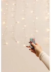 LED Dimmelhető Kültéri karácsonyi függöny CURTAIN 360xLED/8,4W/230V 2x2 m IP44 meleg fehér + távirányító