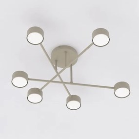 Felületre szerelt csillár HALO 6xGX53/10W/230V bézs
