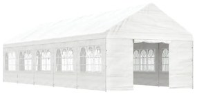 fehér polietilén pavilon tetővel 11,15 x 4,08 x 3,22 m