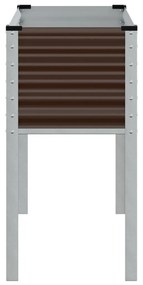 barna acél kerti növénytartó 100 x 41 x 90 cm