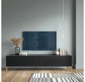 Tv szekrény/asztal Lamellito 140  (fekete). 1098827