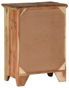 tömör újrahasznosított és akácfa tálalószekrény 55 x 33 x 75 cm