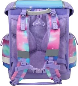 Iskolatáska, fémcsat, BELMIL Classy Heart of the Rainbow, unikornis (BL40313AG72L)