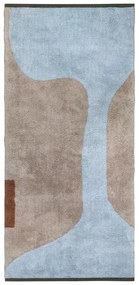 Világoskék-bézs mosható pamut futószőnyeg 70x150 cm Figura – Mette Ditmer Denmark