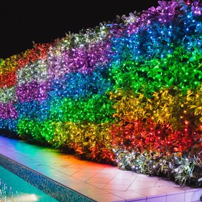 Karácsonyi beltéri tündérfény okos fényfüggöny 3 x 2,4 m RGB