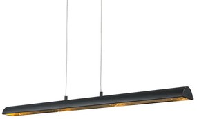 Függőlámpa fekete aranyszínű belsővel, LED-del - Balo 4