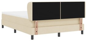 Boxspring Ágy Matraccal Krém 140x200 cm Szövet