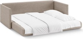 Világosbarna zsenília kinyitható kanapé 209 cm Shannon – Cosmopolitan Design