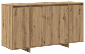 Tölgy Oldalszekrény Művészi tölgy Fa kompozit 135 x 41 x 75 cm