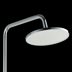 Invena Rikia, zuhanyszett 3 funkciós karos keverőcsappal, kézi és fejzuhannyal, króm, INV-AU-24-B01-G