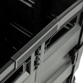 Keeeper Összecsukható bevásárlókocsi Olli 65 l Black, 65 l